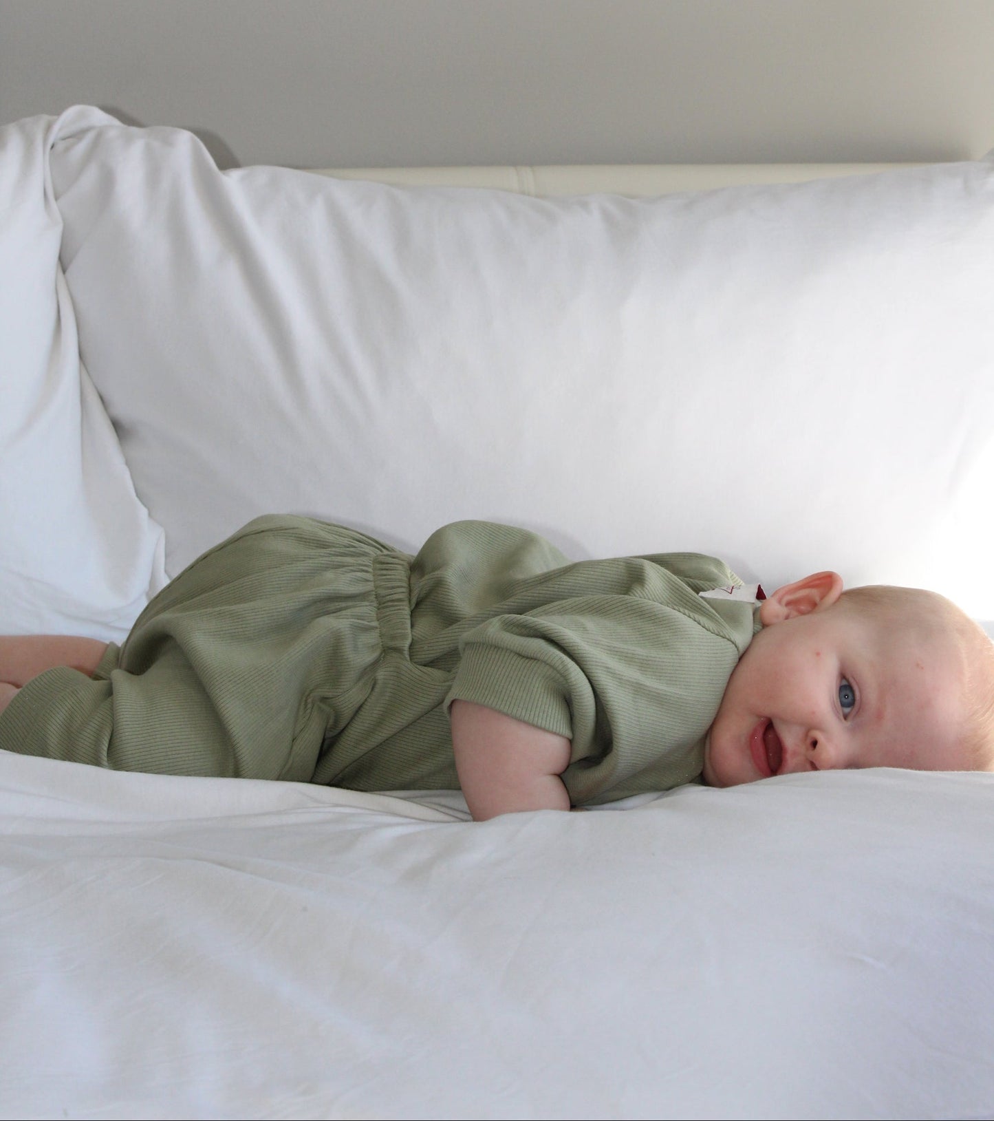 The Summer Romper - Sugar Snap Pea Green