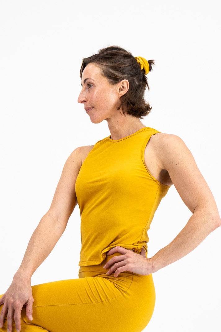 The Racerback Tank - Dijon Mustard