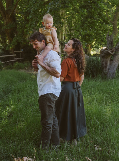 Linen Wrap Skirt