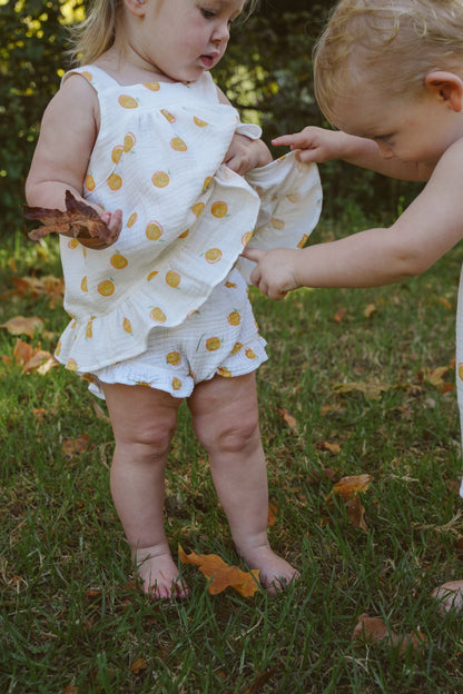 Sun Chaser Muslin Top - Citrus Print