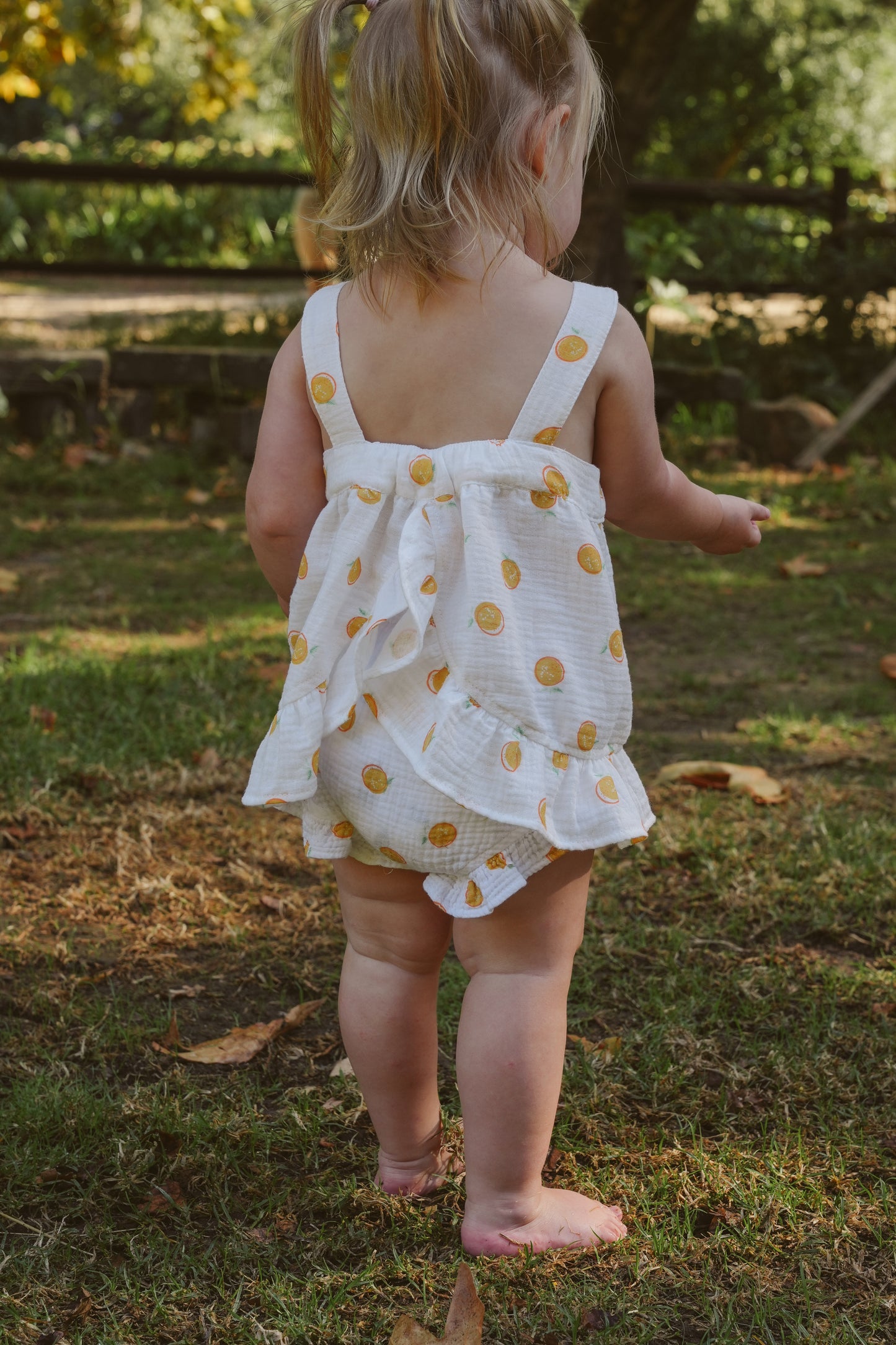 Sun Chaser Muslin Top - Citrus Print