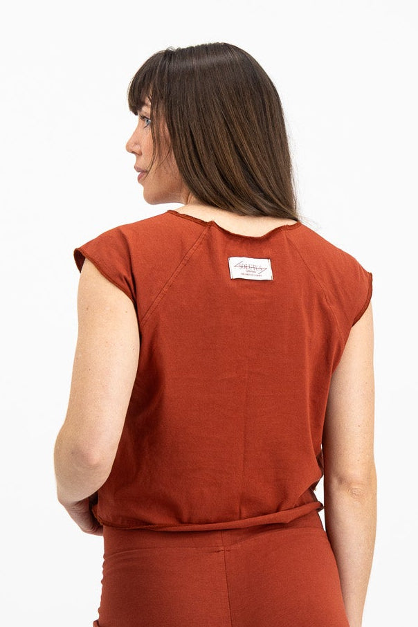 The Raglan Tank - Red Clay