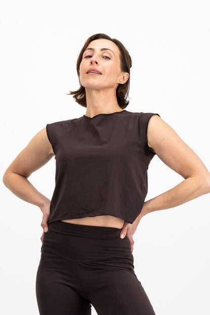 The Raglan Tank - Dark Chocolate