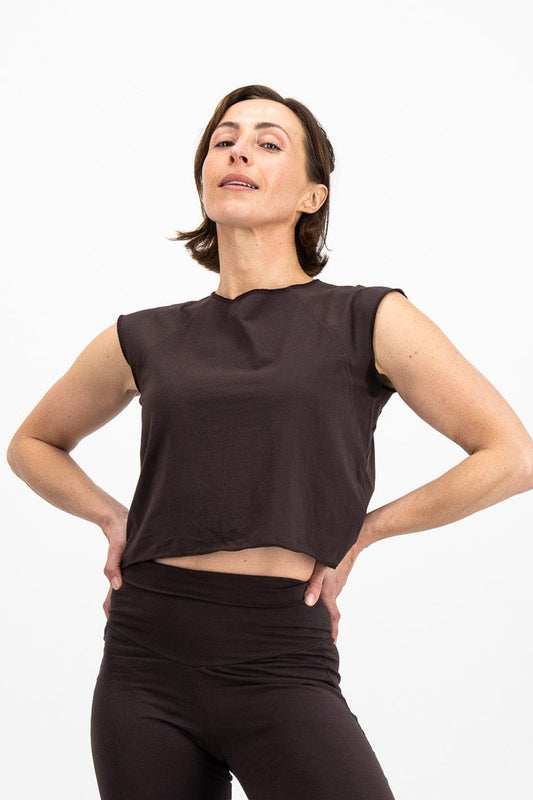 The Raglan Tank - Dark Chocolate