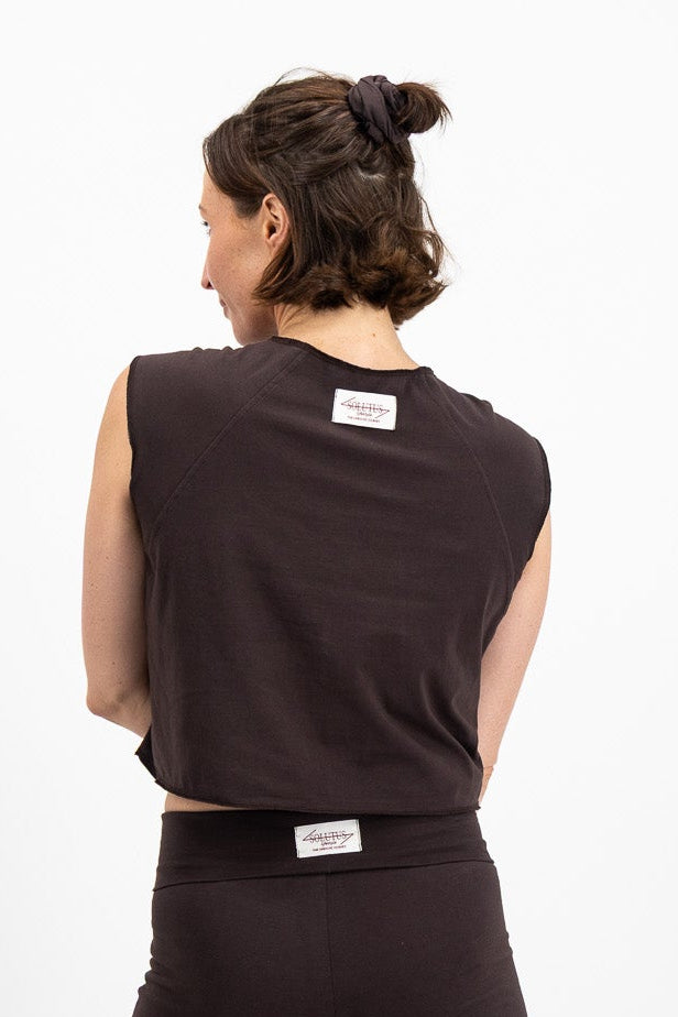 The Raglan Tank - Dark Chocolate