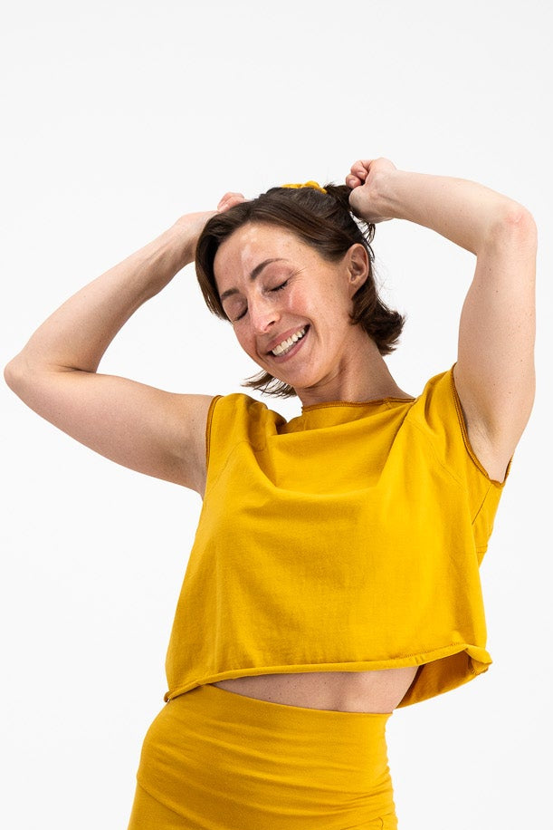 The Raglan Tank - Dijon Mustard