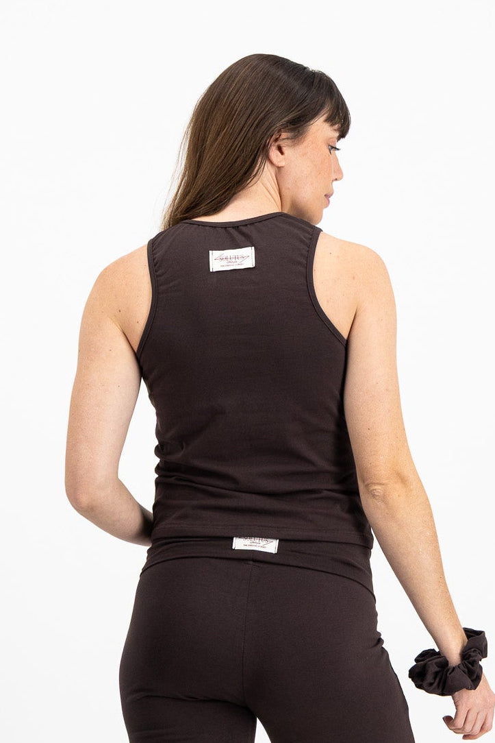The Racerback Tank - Dark Chocolate