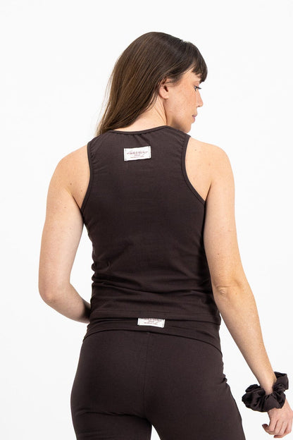The Racerback Tank - Dark Chocolate