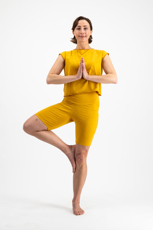 The Midi Shorts - Dijon Mustard