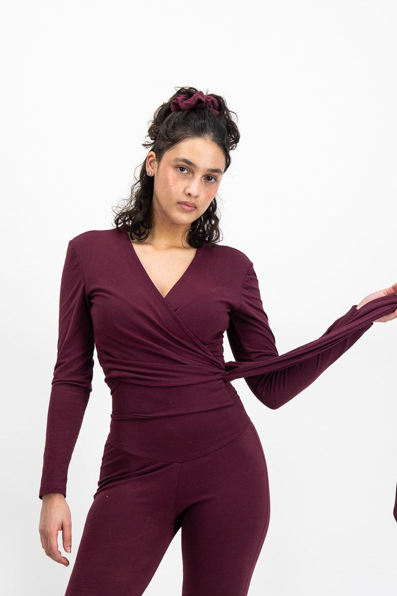 The Ballet Wrap - Maroon