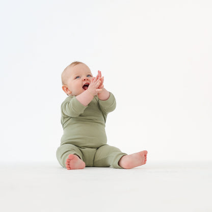 The Winter Romper - Sugar Snap Pea Green