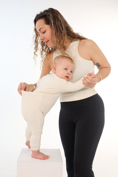 The Winter Romper - Butterbean Cream