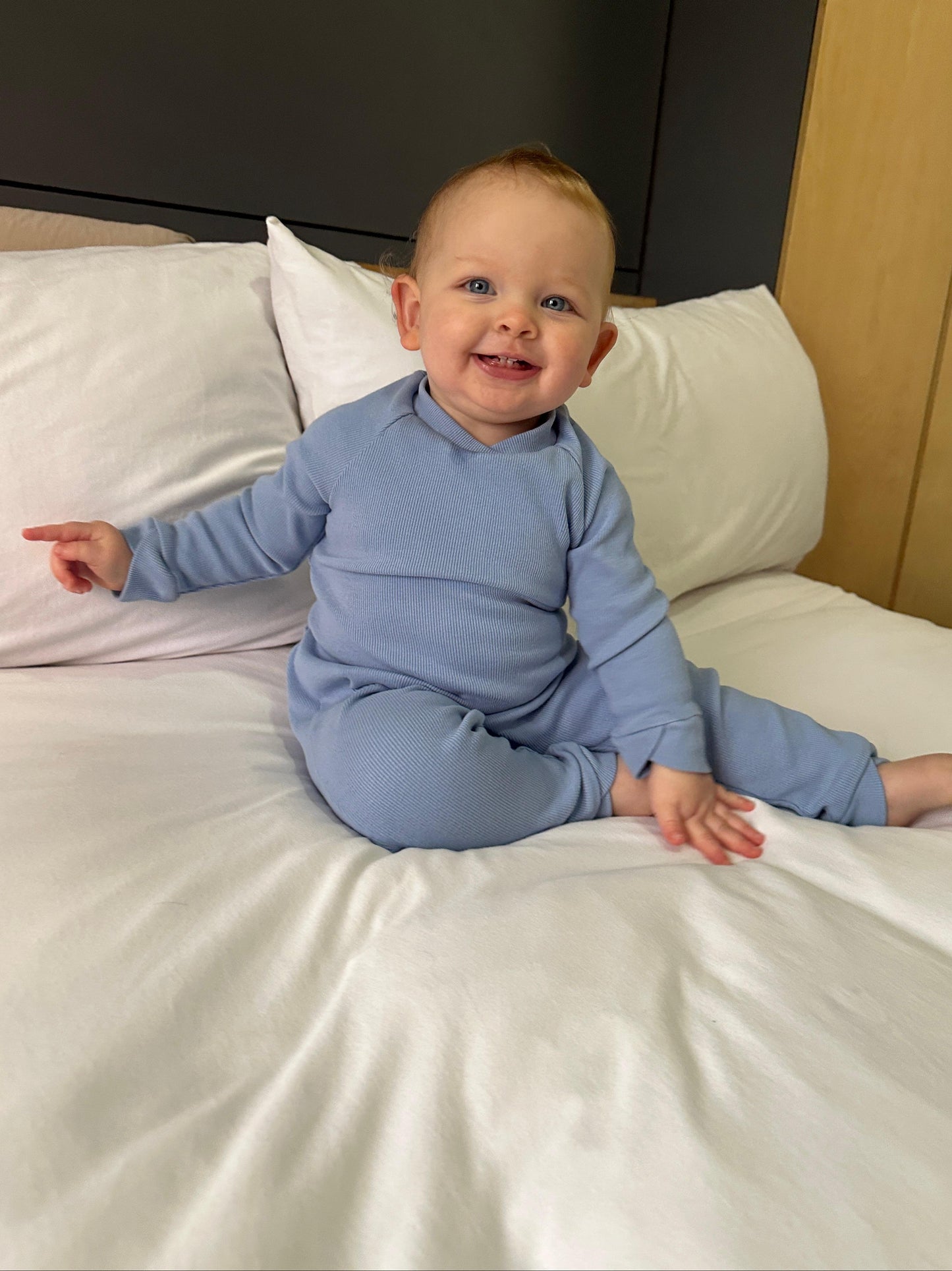 The Winter Romper - Ocean Blue